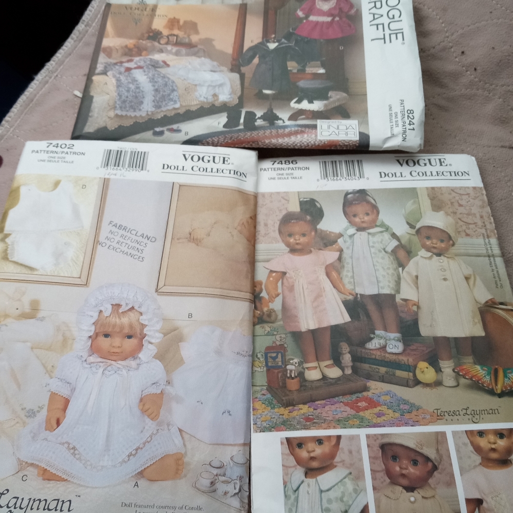 Vogue Doll Collection Pattern Set